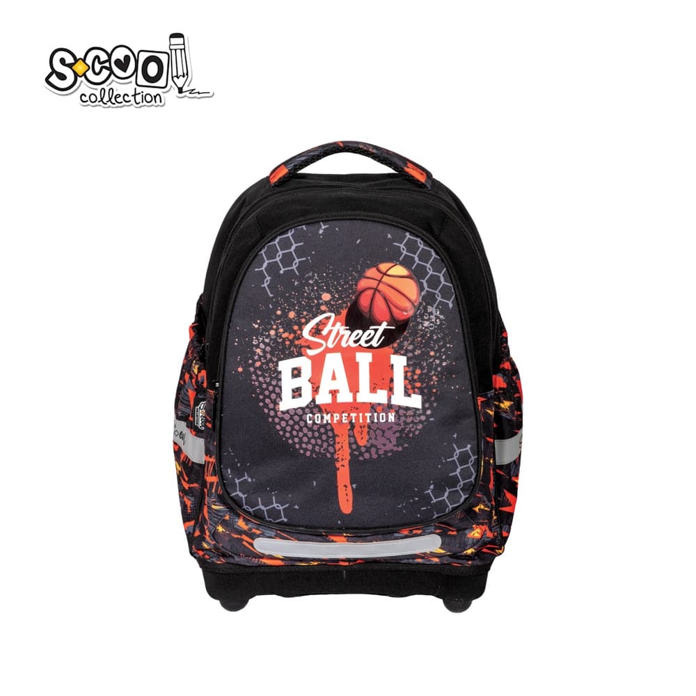 Ghiozdan anatomic, 38x39x19.5 cm, STREET BALL - S-COOL