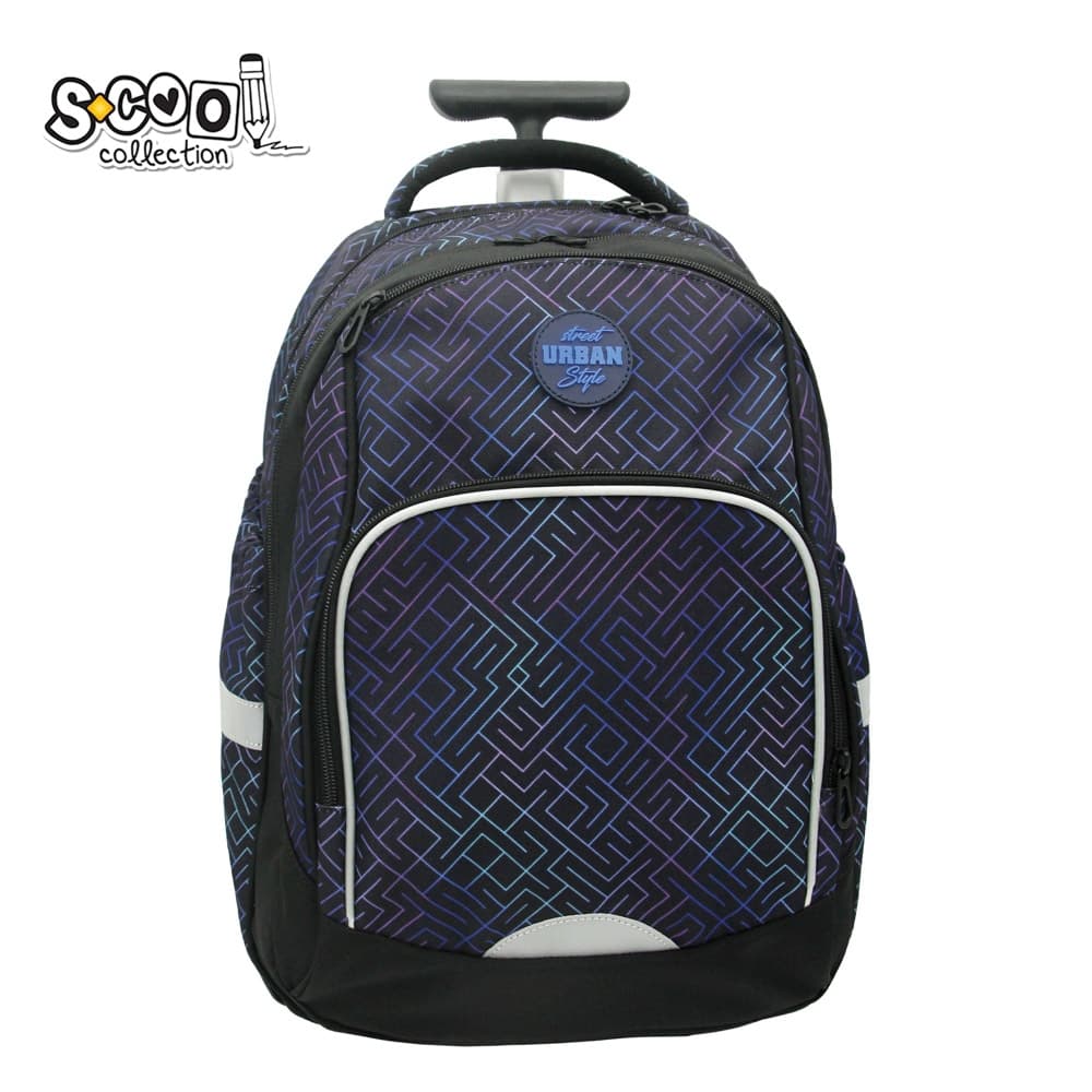 Ghiozdan trolley URBAN, 46x34x20 cm, MAZE - S-COOL