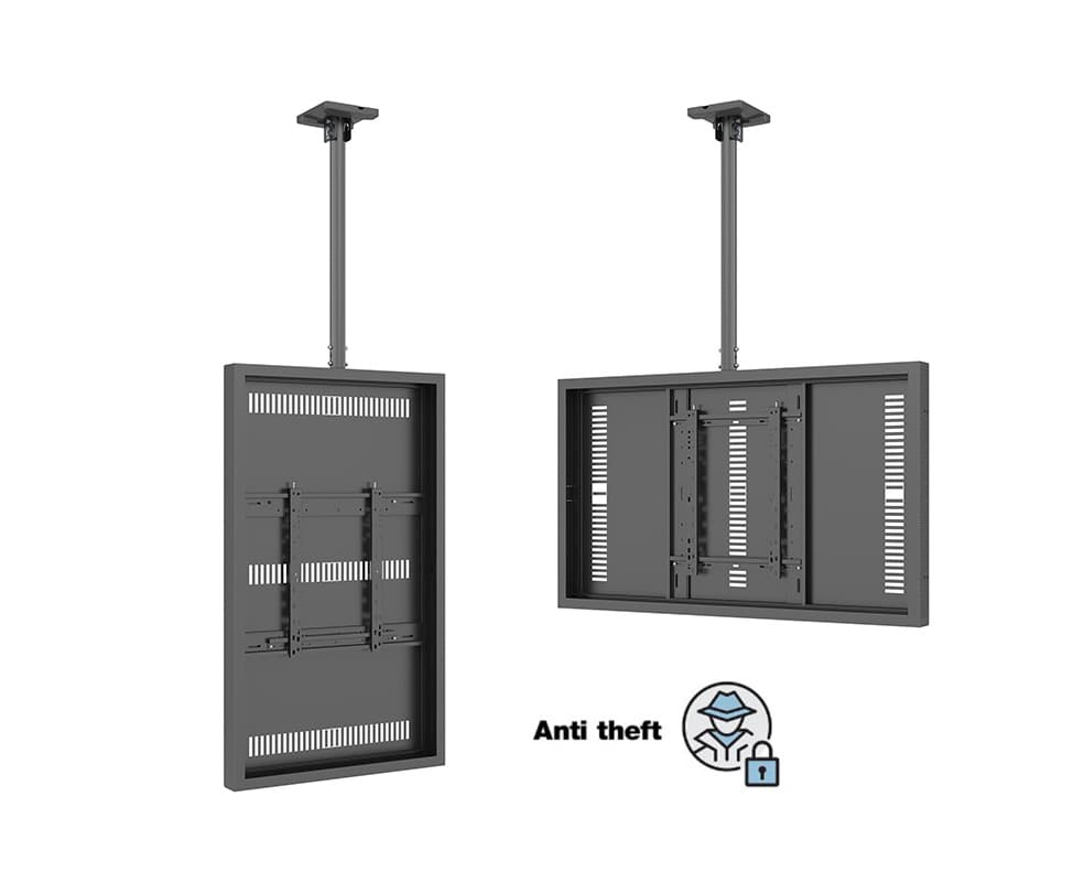 Carcasa LCD de Interior cu montare pe tavan Multibrackets MB-3311, 55", max.80 kg, negru