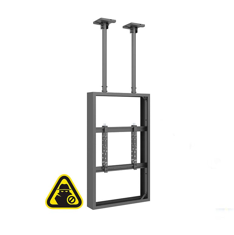 Carcasa de Interior pentru 2 LCD spate-la-spate, de tavan Multibrackets MB-6825, 55", max.25 kg, negru