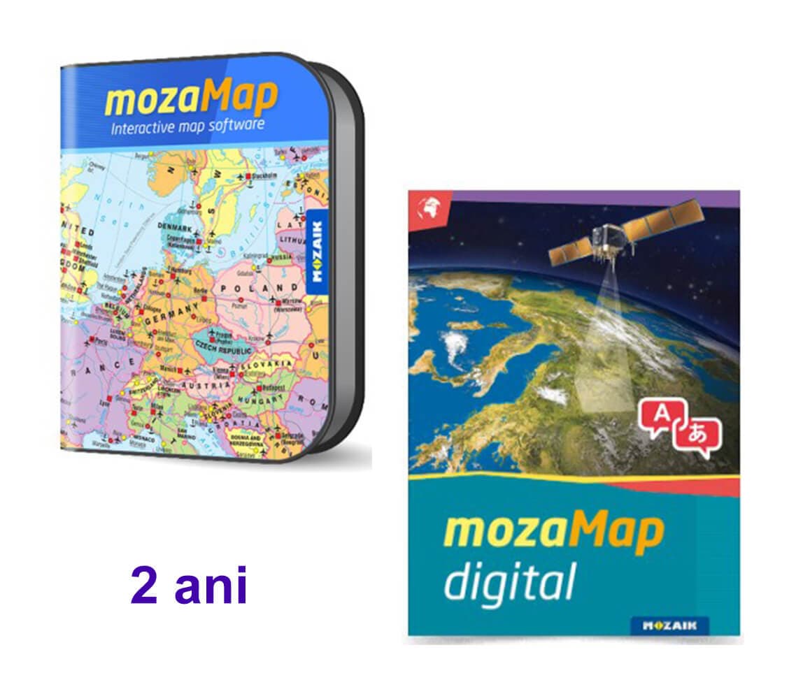 Clasele gimnaziale - Atlas Geografic Digital Multilingv, 2 ani
