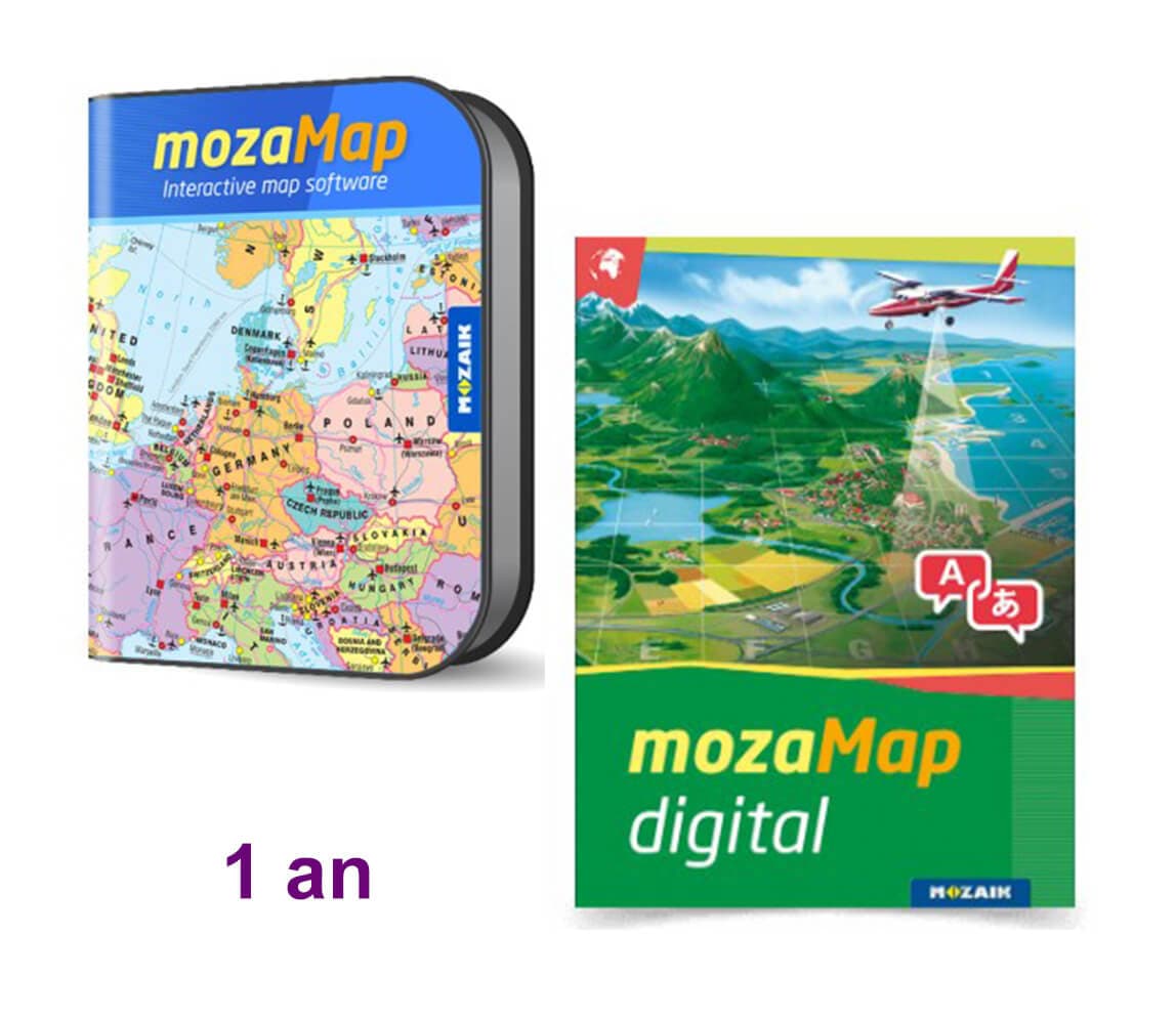 Clasele primare - Atlas Geografic Digital Multilingv, 1 an