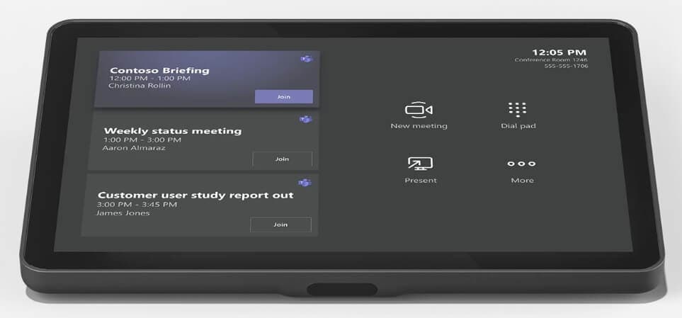Controler touch display 10.1" Logitech TAP IP 952-000085 pentru sali de sedinte, 1280x800, conectivitate PoE, gri