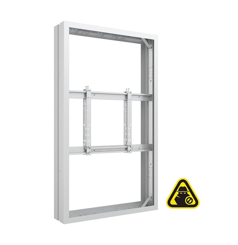 Carcasa de Interior pentru 2 LCD spate-la-spate, Multibrackets MB-7760, 65", max.50 kg, alb