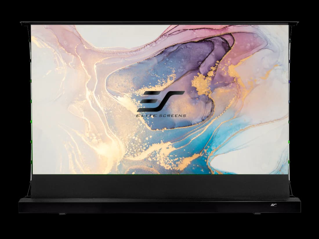 Ecran proiectie podea Pull Up Electric, tensionat, 178 x 100cm (80"), EliteScreens Kestrel FTE80UH3-CLR5, proiectie UST