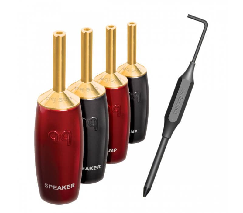 Mufa banana High-End Audioquest 500 Series, Gold plated (Set 4 buc)