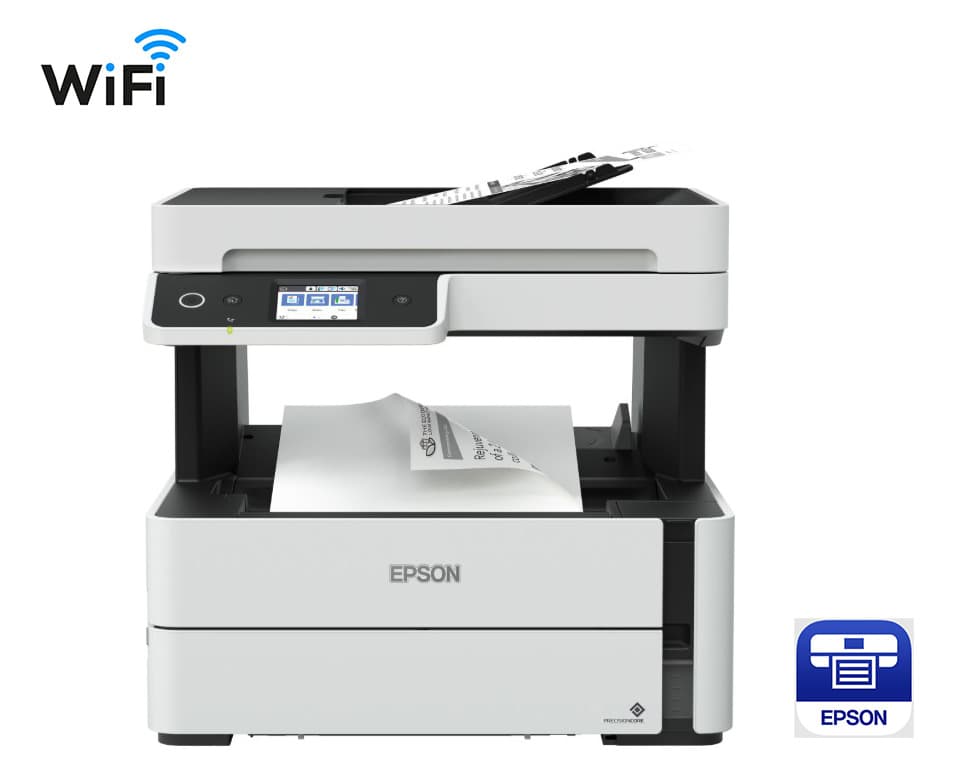 Multifunctionala 4-in-1 monocrom jet de cerneala Epson EcoTank M3180, A4, 39ppm, USB, WiFi