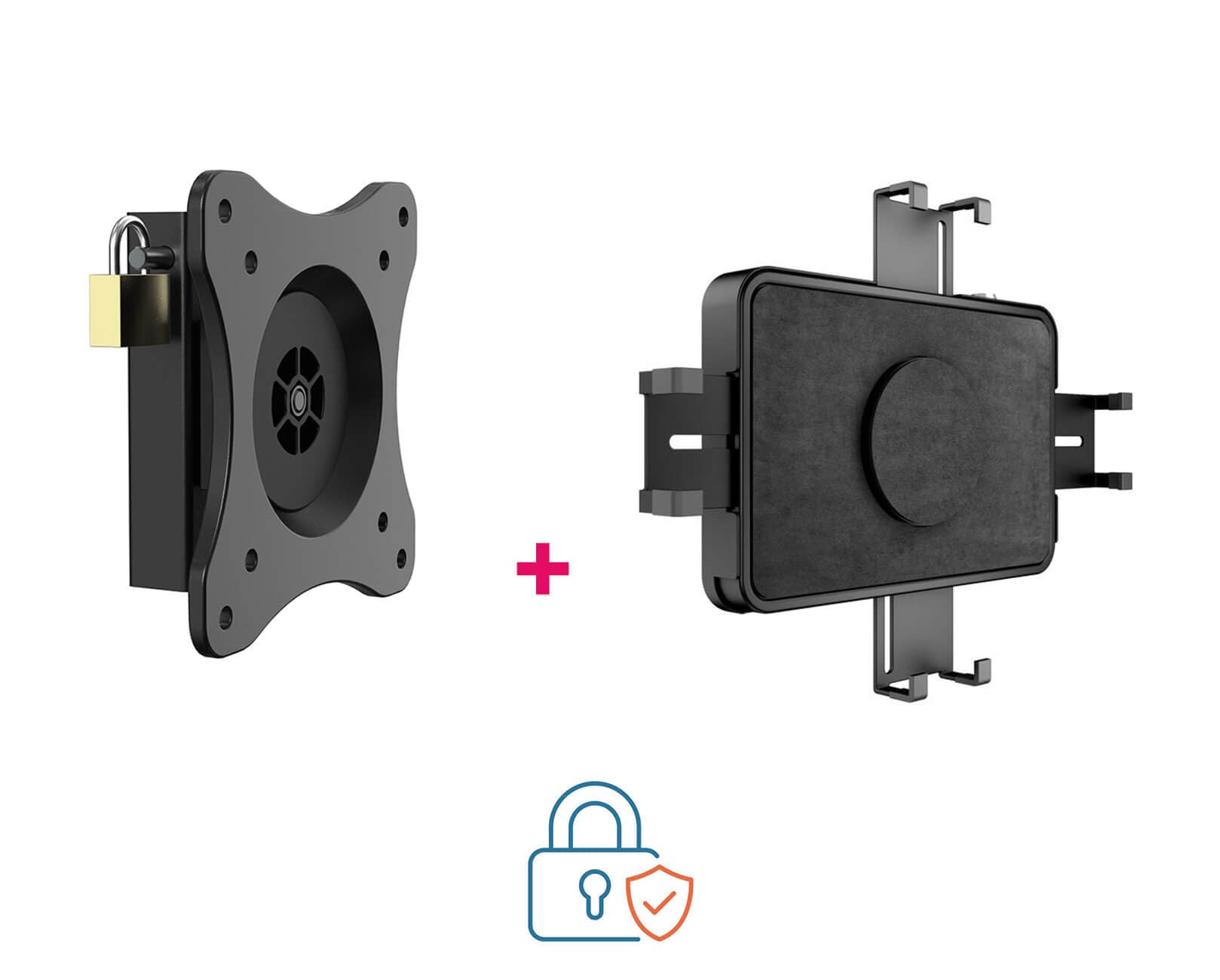 Suport tableta perete securizabil Multibrackets MB-3497 + MB-0341