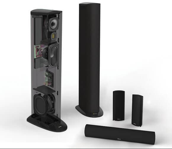 Pachet boxe 5.2 GOLDENEAR TritonCinema 3+ cu subwoofer incorporat