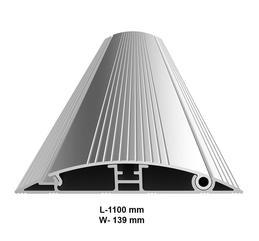 Plinta de mascare cabluri Multibrackets MB-2192, lungime 1100 mm, aluminiu