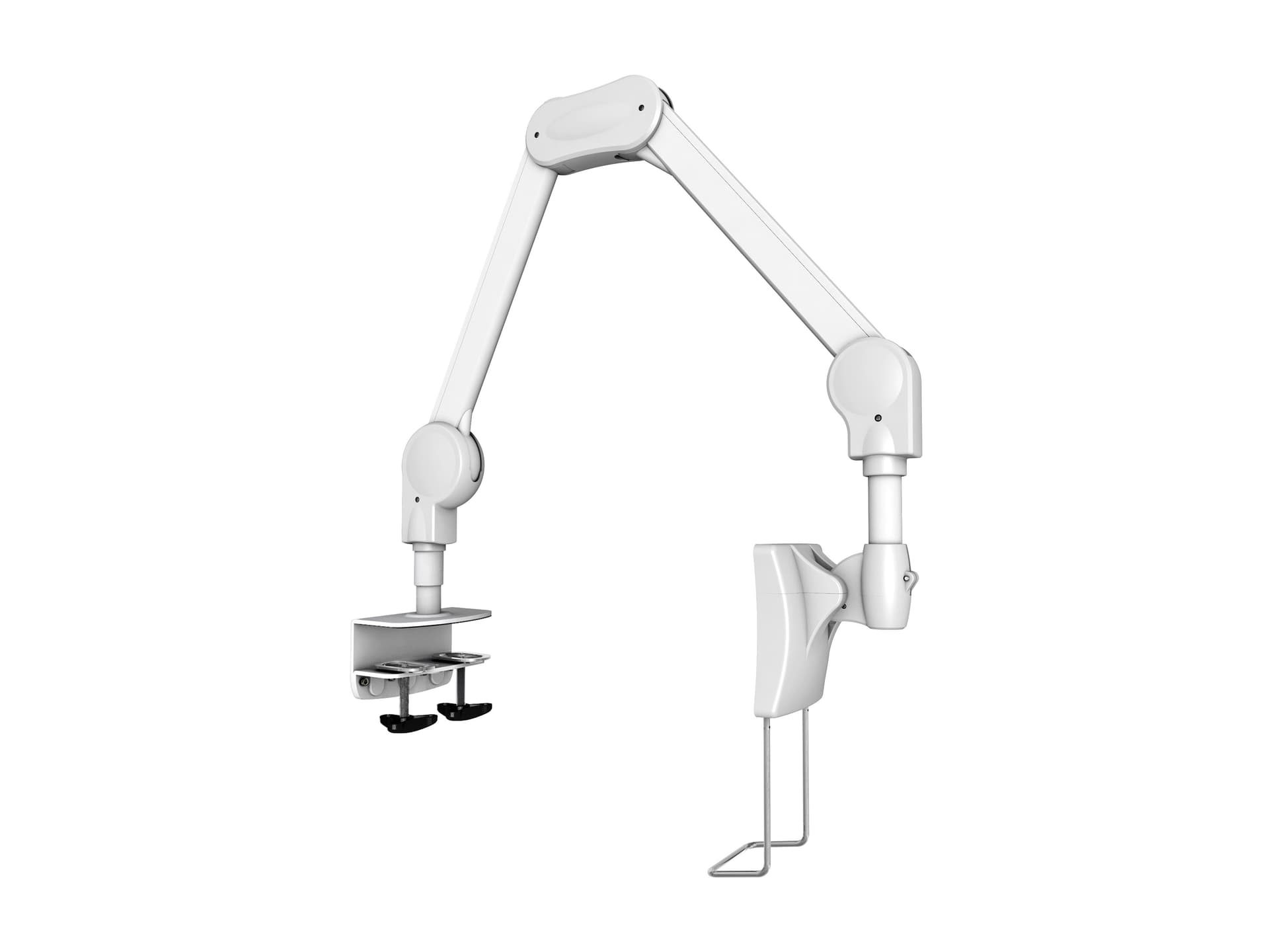 Braț medical articulat pentru monitor Multibrackets Full Motion 1-7kg, Tableside, MB-8816, 15-27", max. 7 kg, alb