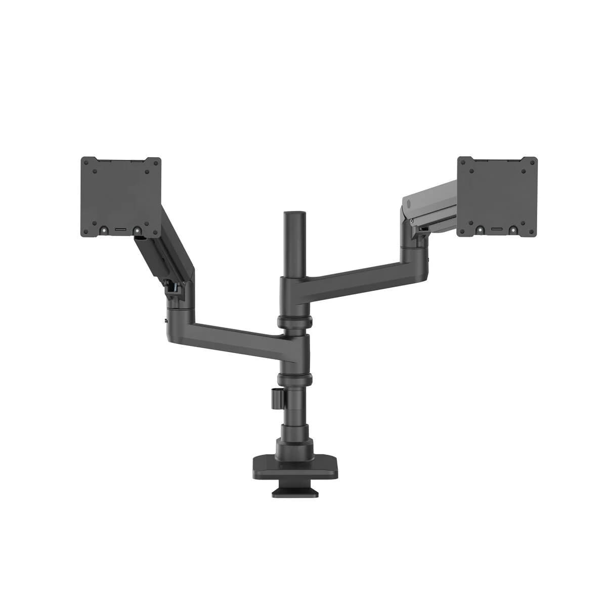Braț dublu pentru 2 monitoare Vogel’s ESSENTIAL M3032, 17″–35″, max. 20 kg per braț, VESA 75 × 75 / 100 × 100 mm, arc pe