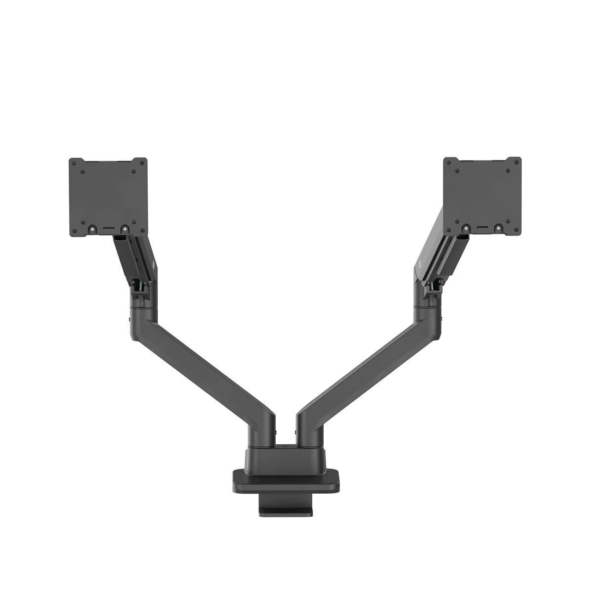Braț dublu pentru 2 monitoare Vogel’s ESSENTIAL M3042, 17″–35″, max. 20 kg per braț, VESA 75 × 75 / 100 × 100 mm, arc pe