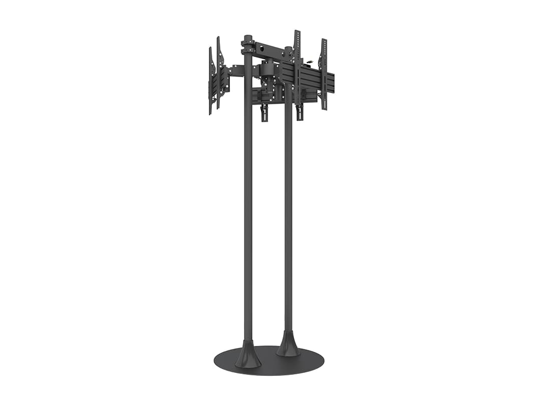 Stand TV de podea triplu Multibrackets Pro MBF3U, cod MB-7697 , diagonala 32''-65'', max. 30 kg/ ecran, negru