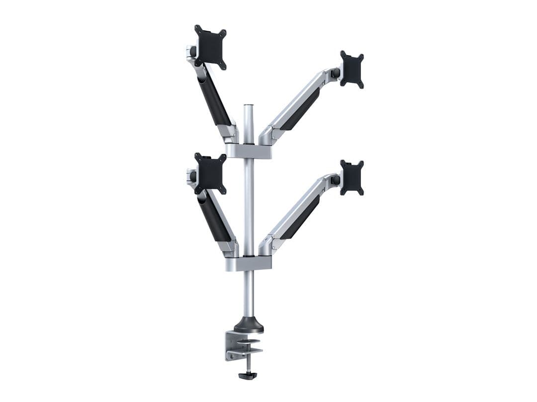 Suport 4 monitoare Gas Lift Multibrackets MB-7228, 15"-32", min.2 - max.10 kg/monitor, argintiu