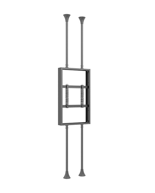 Carcasa de Interior pentru 2 LCD spate-la-spate, tavan-la-podea Multibrackets MB-6863, diagonale 55", max.50 kg, negru