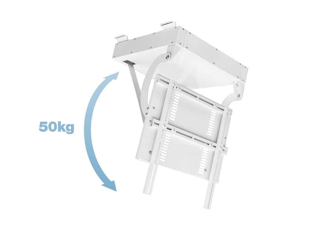 Suport TV motorizat de tavan incastrabil Multibrackets MB-2048, diagonala 32"- 75", max. 50Kg, grad inclinare -90° - +0°
