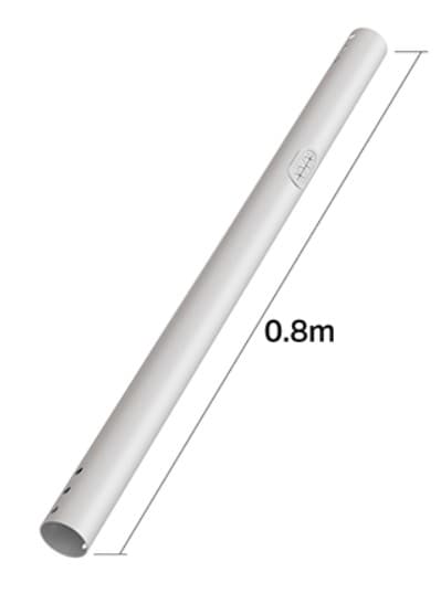 Seria M Pro – Tub de extensie 0,8 m, Multibrackets MB-6140, alb