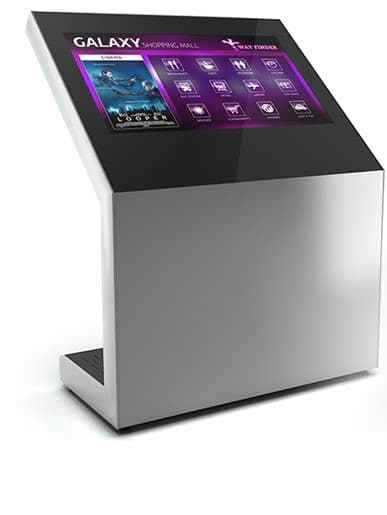 Totem de interior Z03, Z03H50T-SBB, pentru display 50'', PCAP Touch, inaltime 145 cm, greutate 125kg,dim.1254x1455x832mm