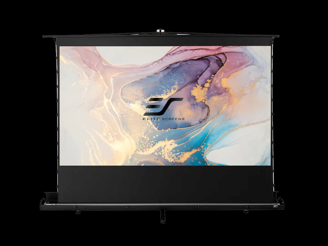Ecran proiectie portabil Pull Up 268 x 155 cm, ALR long throw, panza gri, EliteScreens FT121UH-C4D