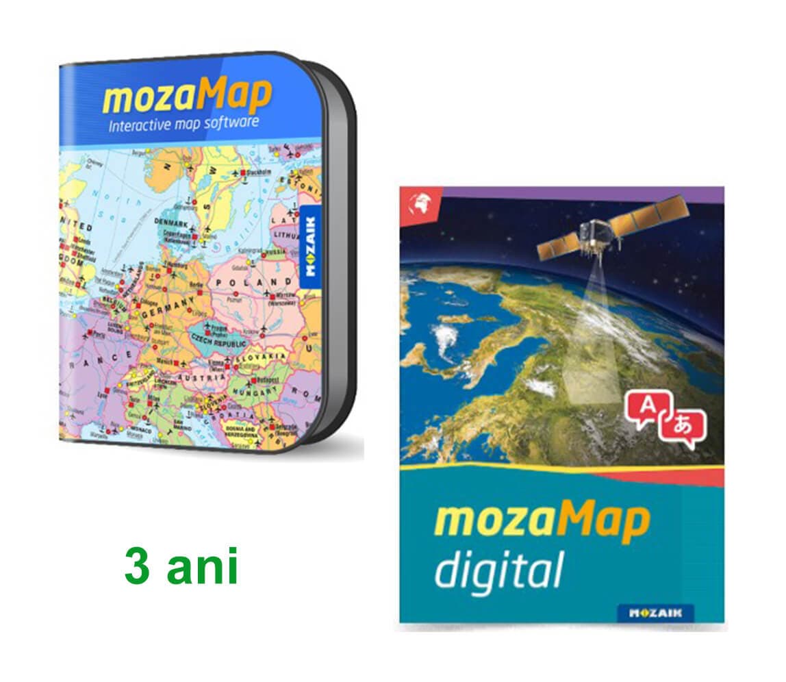 Clasele gimnaziale - Atlas Geografic Digital Multilingv, 3 ani