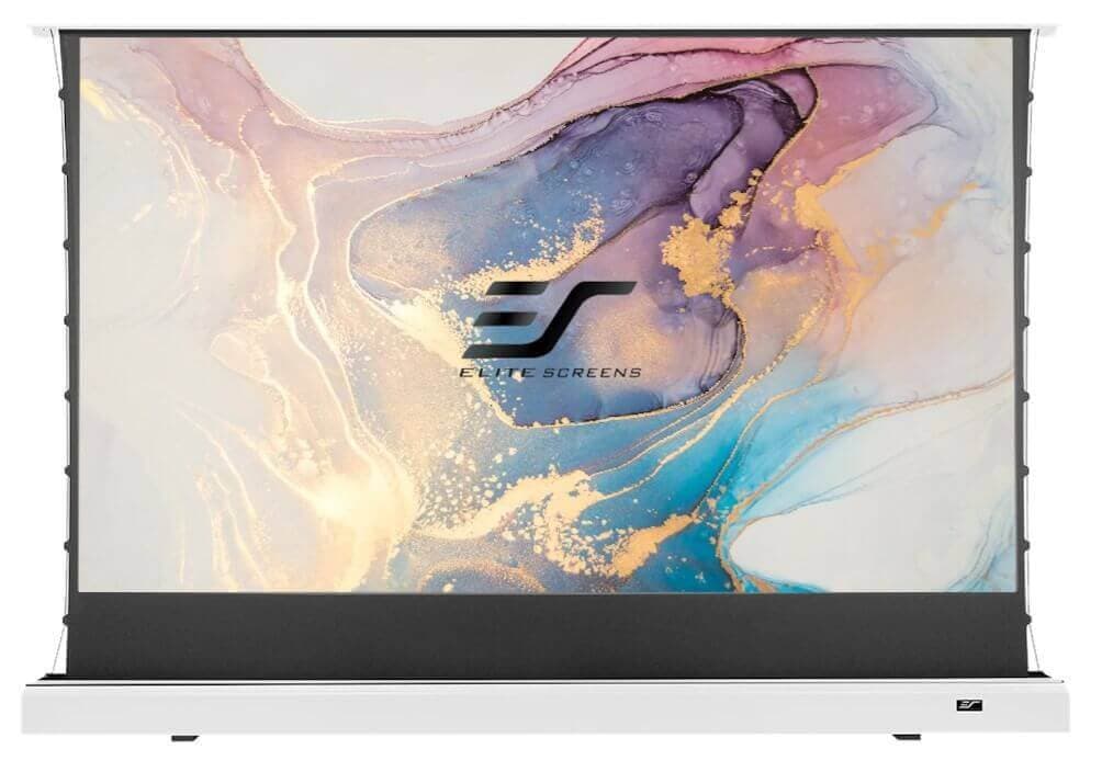 Ecran proiectie podea Pull Up Electric, tensionat 268 x 151 cm, EliteScreens Kestrel FTE121XH2-CLR, ALR ULTRA SHORT